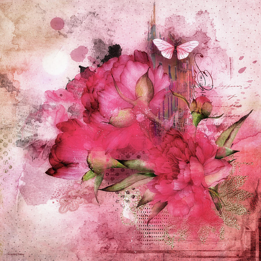 A Passion for Pink #1 Digital Art by Merrilee Soberg