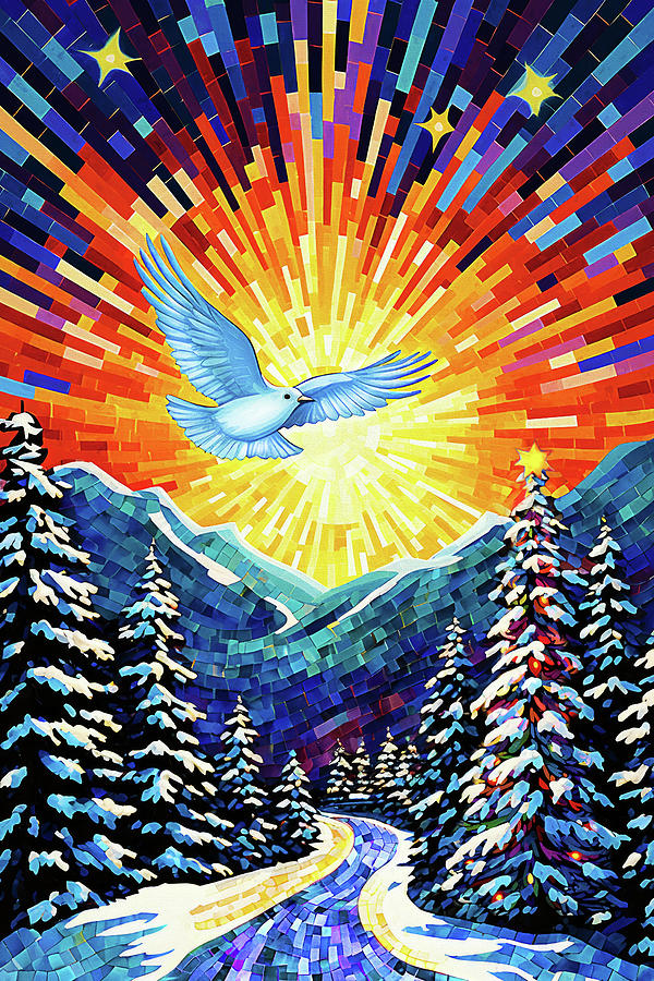 A Peaceful Christmas #1 Digital Art by Peggy Collins