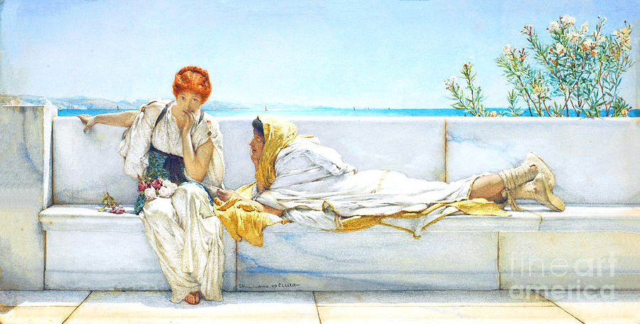 A Solicitation #1 Painting by Lawrence Alma-Tadema
