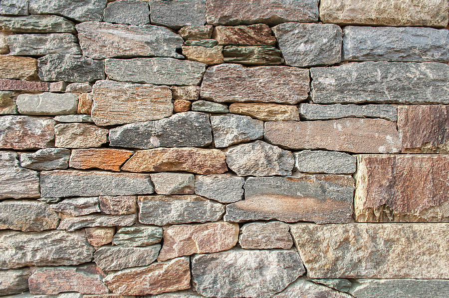A Stone Wall Background Photograph By John Quinn