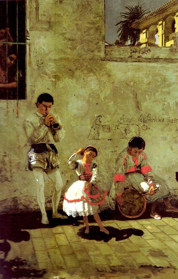 A Street Scene in Sevilla  #1 Photograph by Thomas Eakins