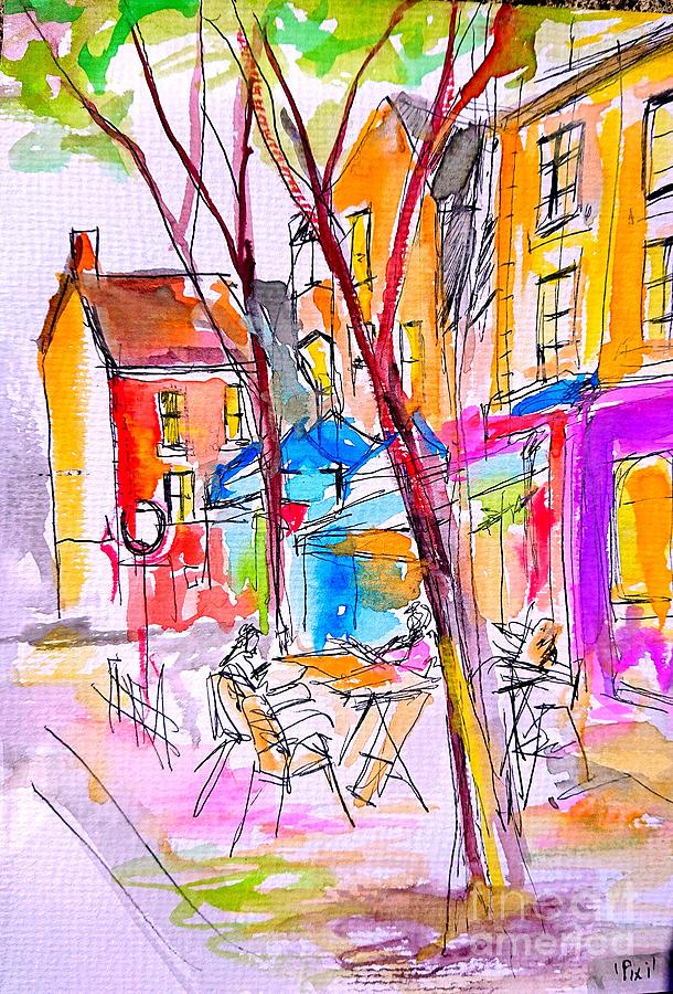 A vibrant painting of Galway Ireland  #1 Painting by Mary Cahalan Lee - aka PIXI