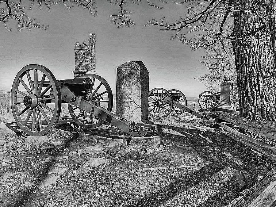 A View of Little Round Top Photograph by William E Rogers - Fine Art ...