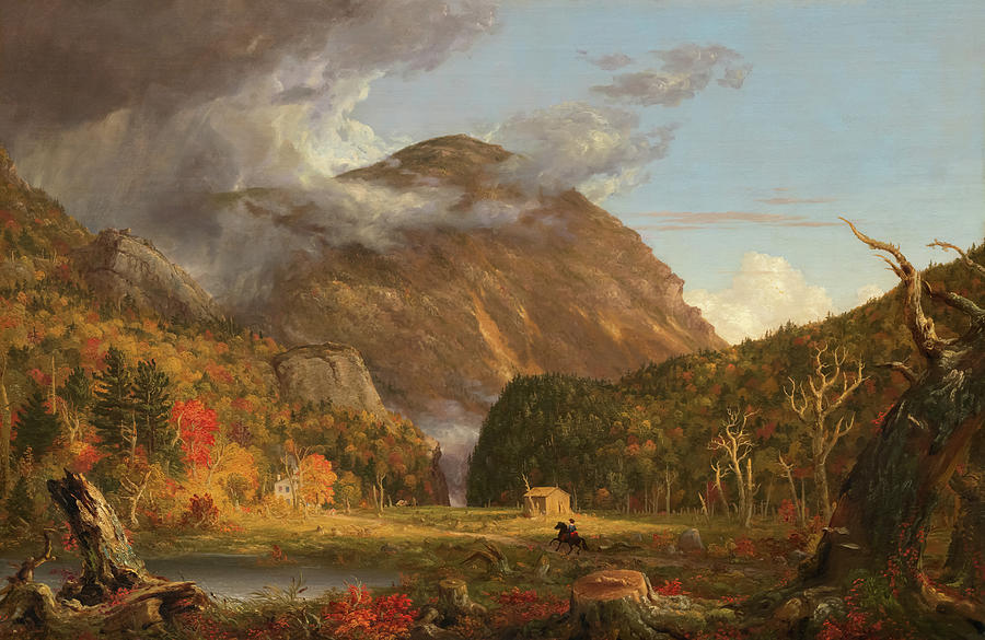Thomas Cole Painting - A View of the Mountain Pass by Thomas Cole by Mango Art