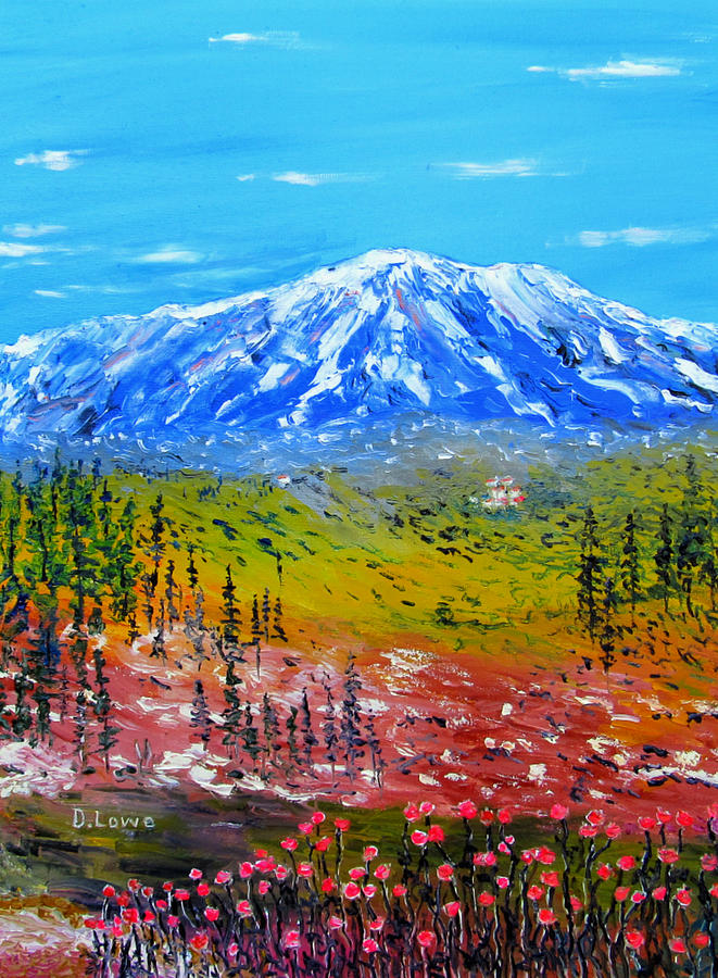 A View of the Mountains #1 Painting by Danny Lowe