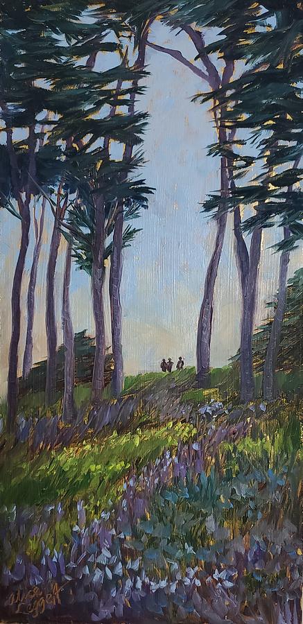 A Walk in the Park #1 Painting by Alice Leggett