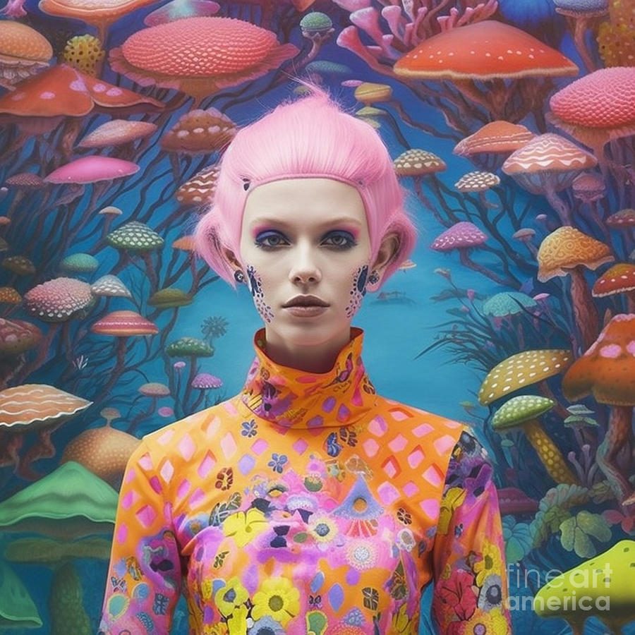 a whimsical humanoids superb psychedelic dream by Asar Studios Painting ...