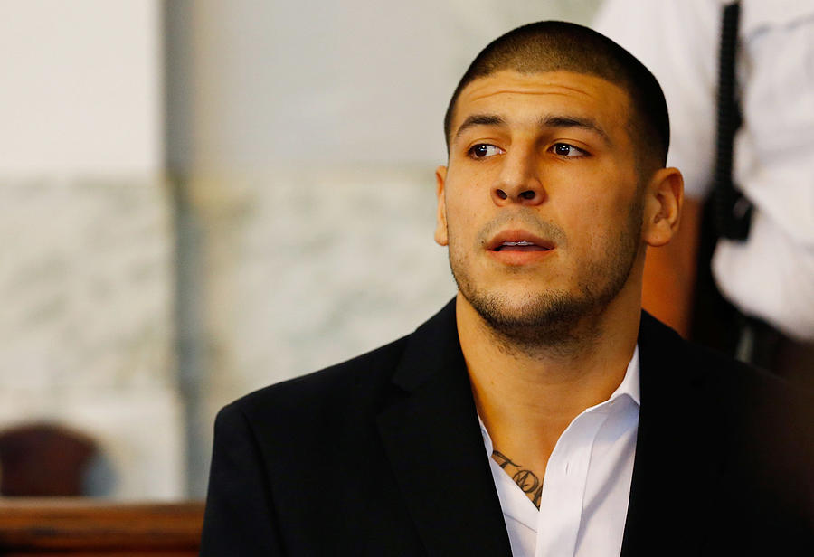 Aaron Hernandez Court Appearance #1 Photograph by Jared Wickerham