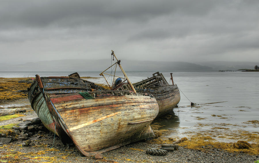Abandoned boats in Scotland Photograph by Michalakis Ppalis