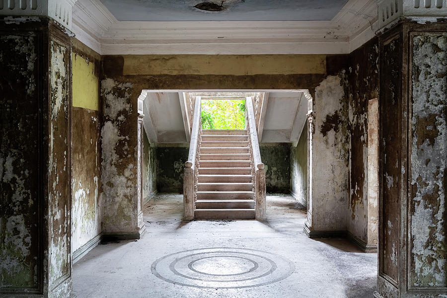 Abandoned Concrete Staircase #1 Photograph by Roman Robroek