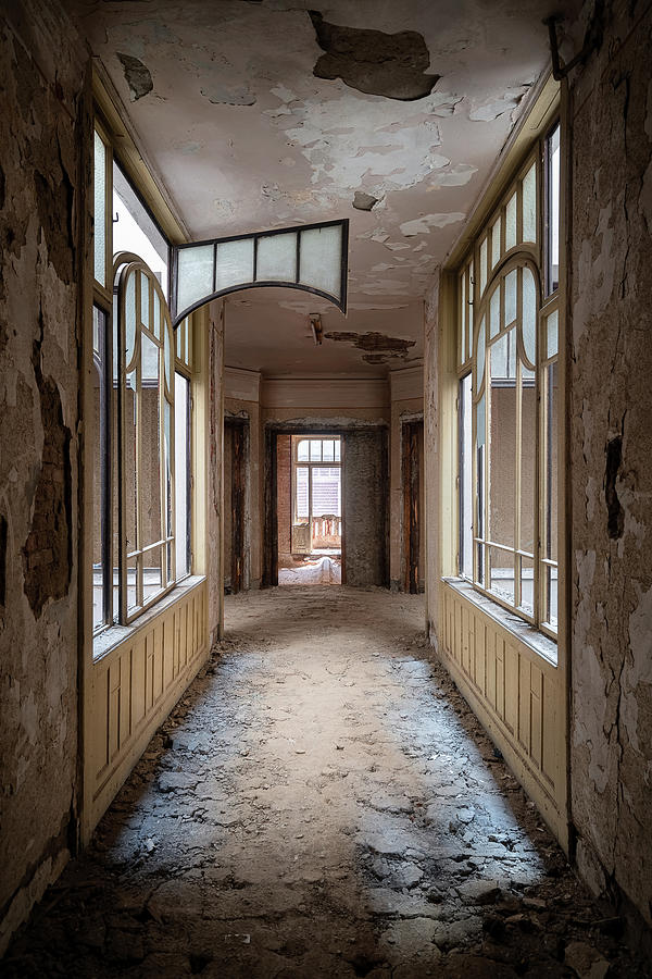 Abandoned Hallway #1 Photograph by Roman Robroek