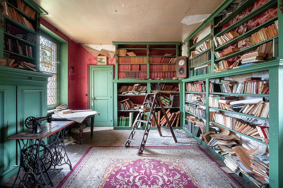 Abandoned Library #1 Photograph by Roman Robroek