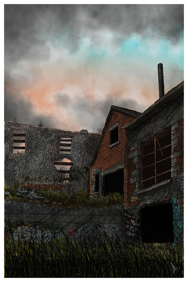 Abandoned Paper Mill #1 Mixed Media by Jonathan Baldock
