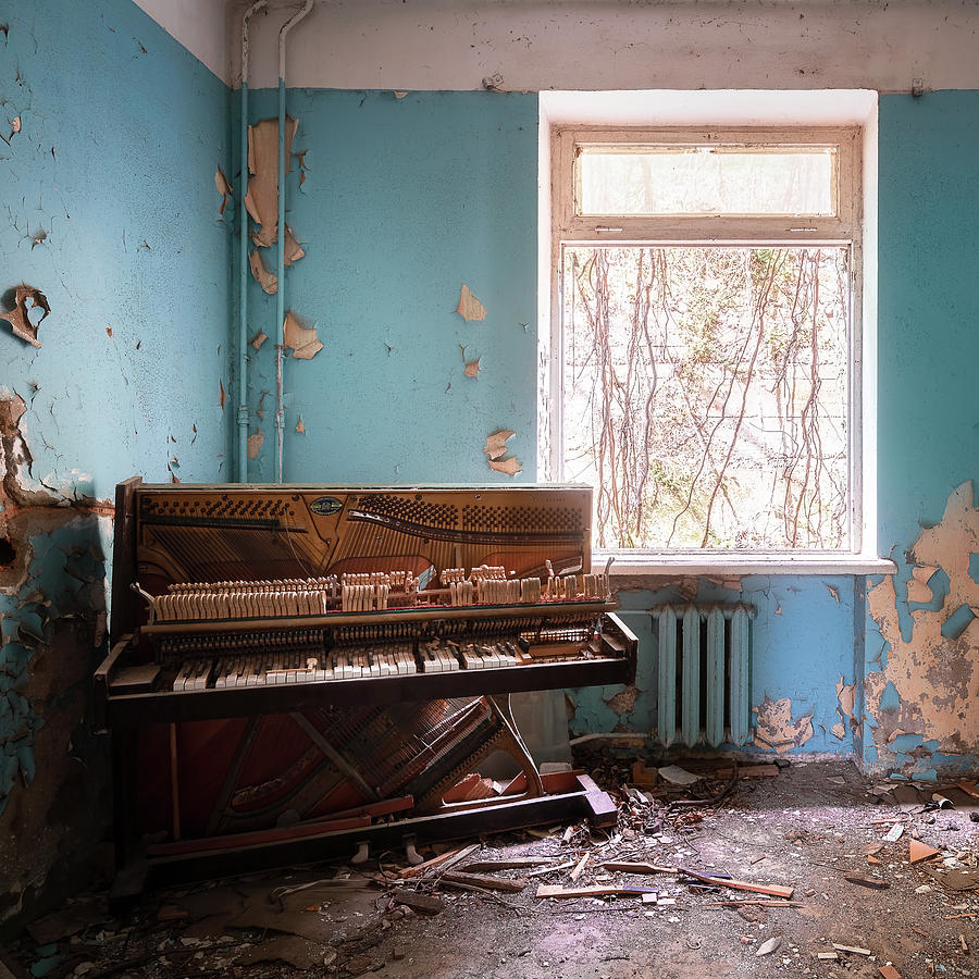 Abandoned Piano in the Room #1 Photograph by Roman Robroek