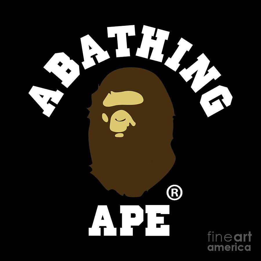 Abathing Ape Digital Art by Donghua Store - Pixels