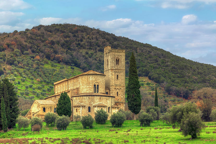Abbey of SantAntimo - Tuscany - Italy #1 Photograph by Joana Kruse