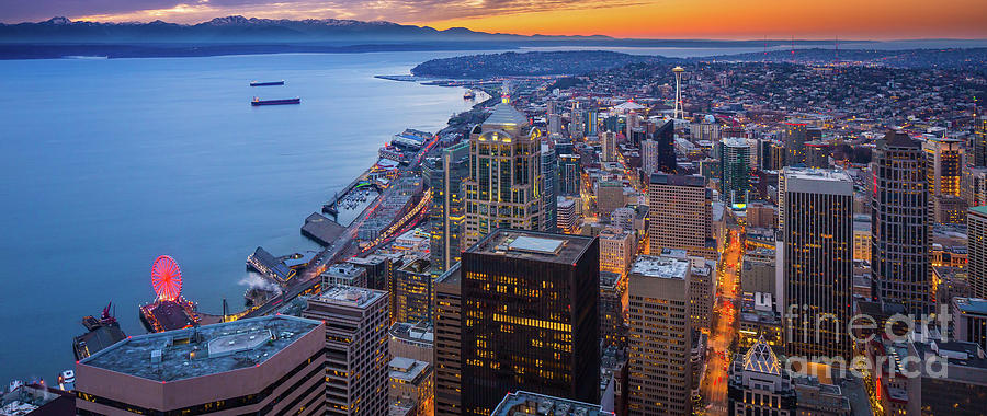 Above Seattle #2 Photograph by Inge Johnsson