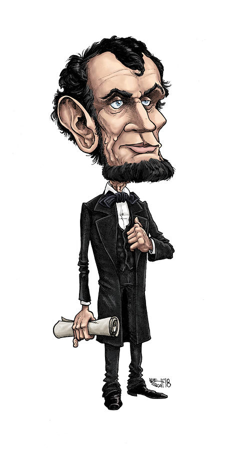 Abraham Lincoln #1 Drawing by Mike Scott