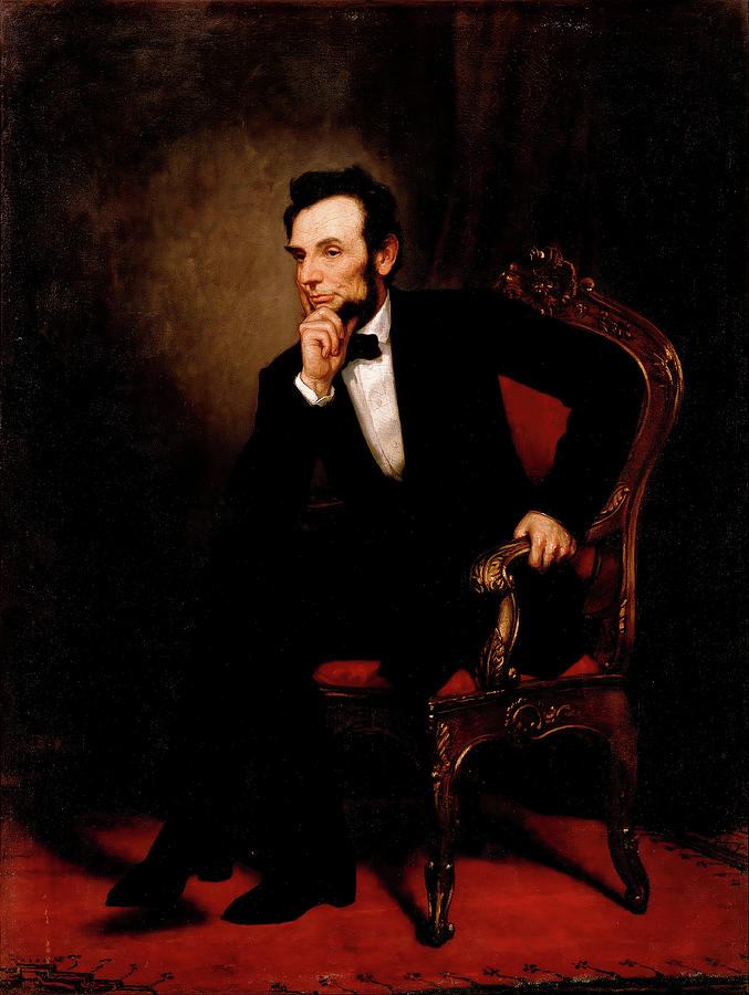 Abraham Lincoln Portrait #2 Painting by Eric Glaser