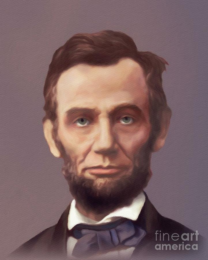 Abraham Lincoln President Painting By Esoterica Art Agency Fine Art