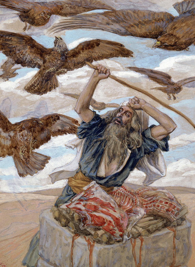 Abram Guarding His Sacrifice 1902 1 Painting by James Tissot