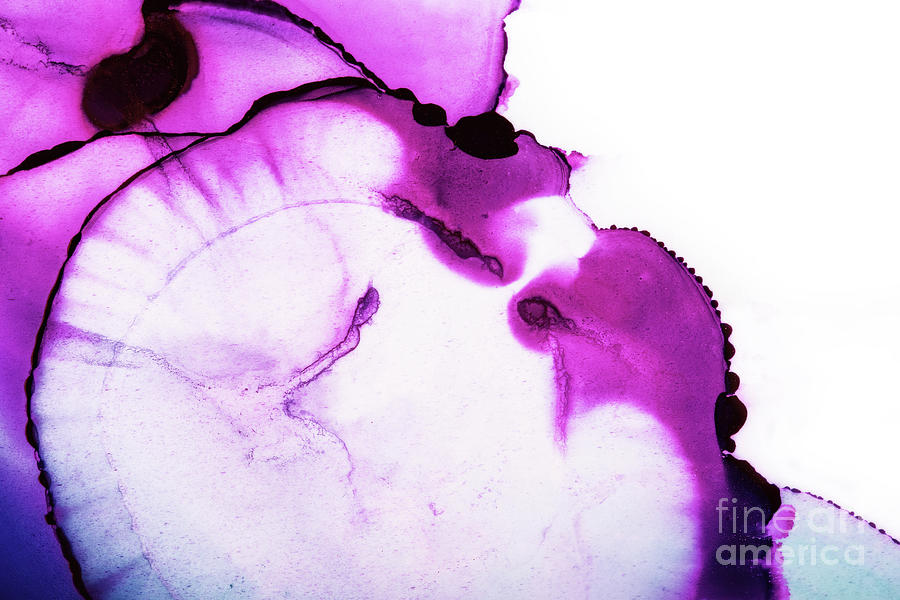 Abstract alcohol in background in pink, purple and blue tones. #1 Photograph by Jane Rix