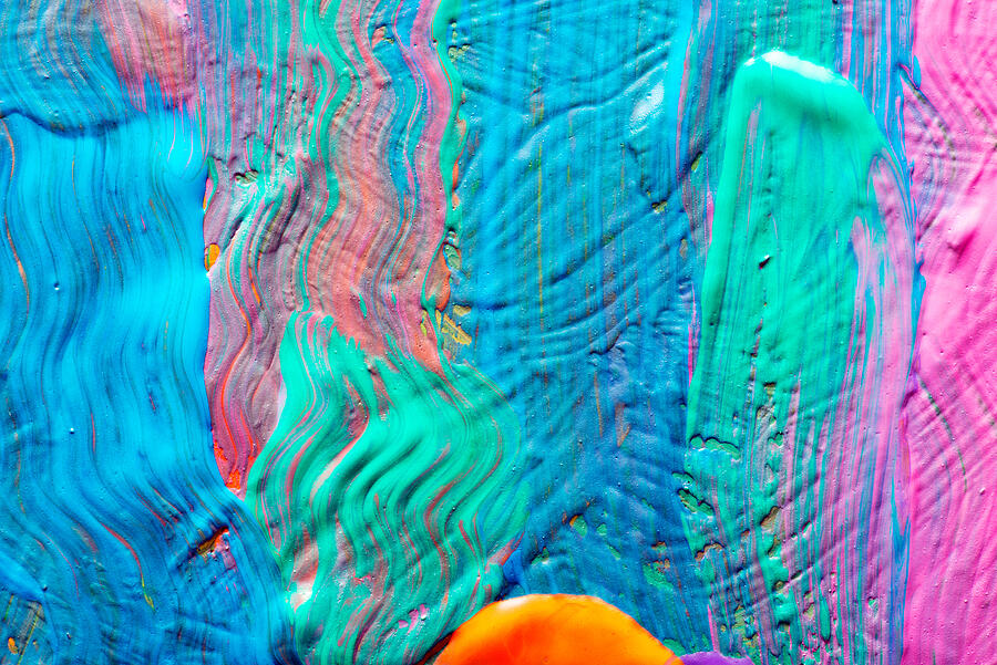 Abstract art background. Hand-painted background #1 Photograph by grThirteen