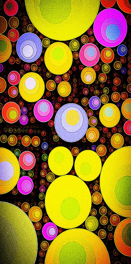 Abstract Circles #1 Digital Art by Anne Thurston