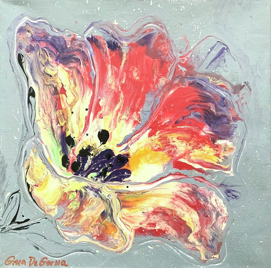 Abstract Flower #2 Painting by Gina De Gorna