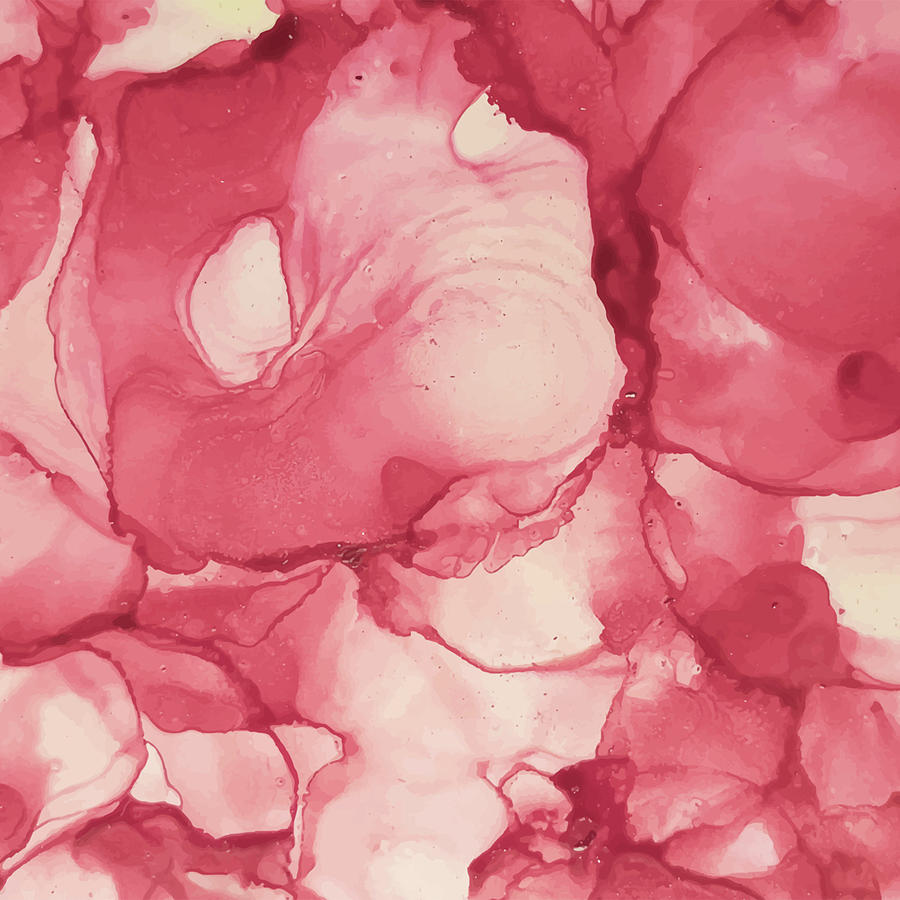 Abstract Fresh Pink Ink Liquid #1 Digital Art by Sambel Pedes