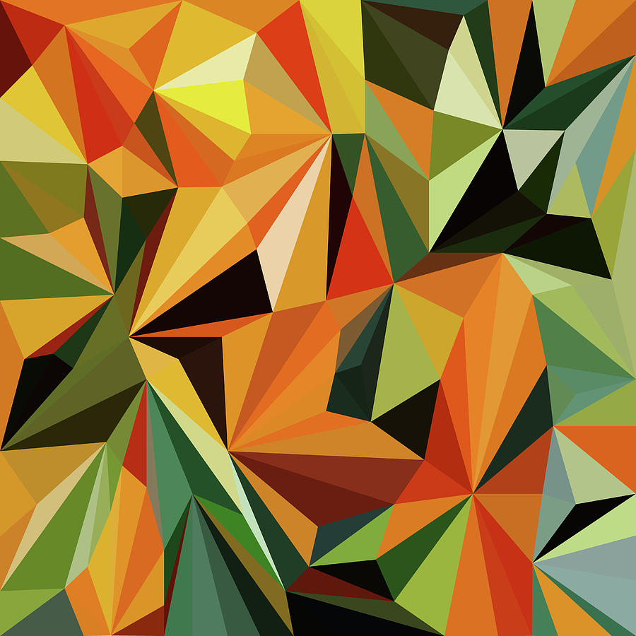 Abstract Geometric Background Low Poly Mosaic Style