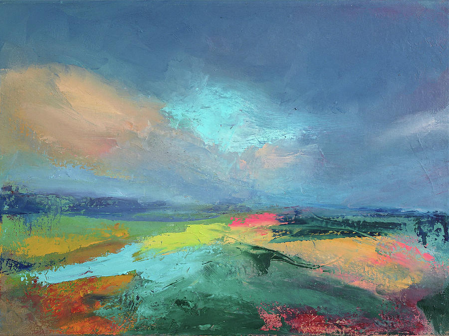 Abstract Landscape, Countryside Painting Painting by Peter Sazerman ...