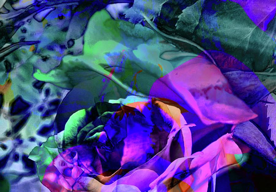 Abstract Roses #1 Digital Art by Kathleen Boyles