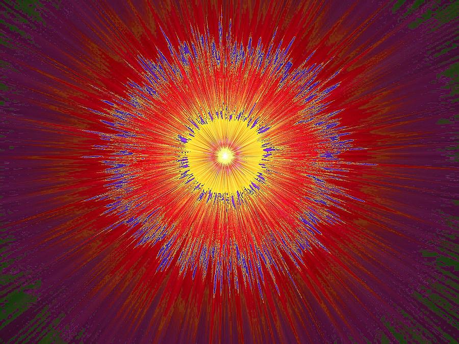 Abstract Sun 27 Digital Art By Sherrie Larch Fine Art America