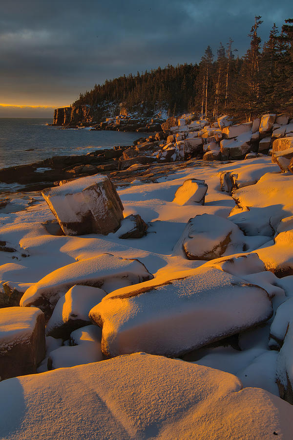 Acadia Winter Wonderland Photograph by Stephen Vecchiotti