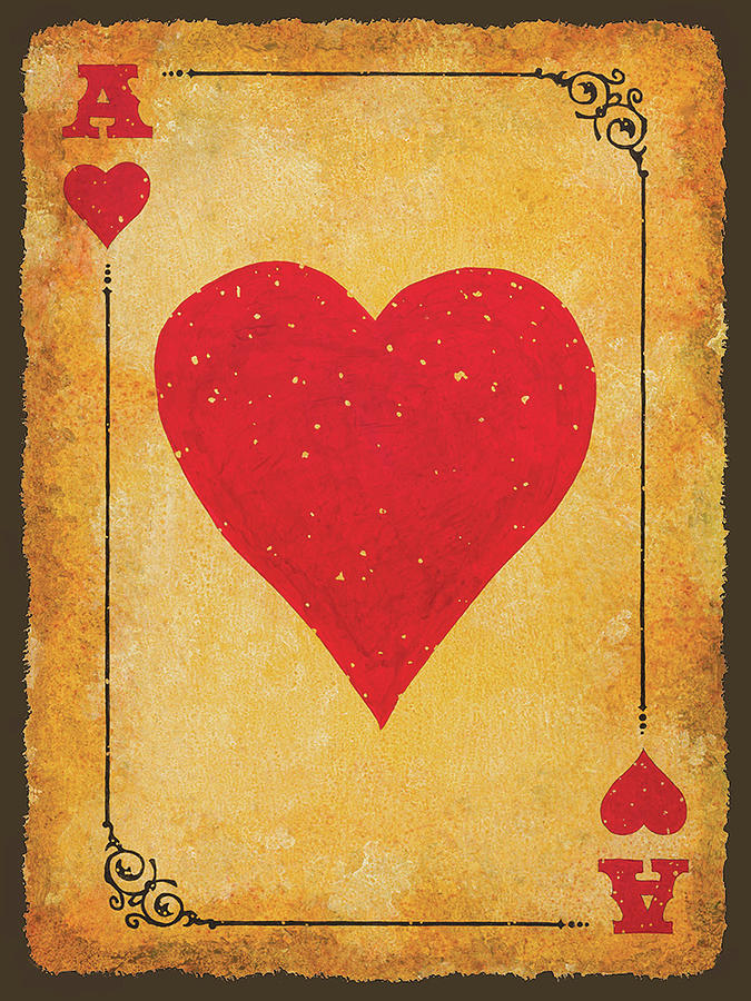 Ace of Hearts #1 Painting by Tim Joyner