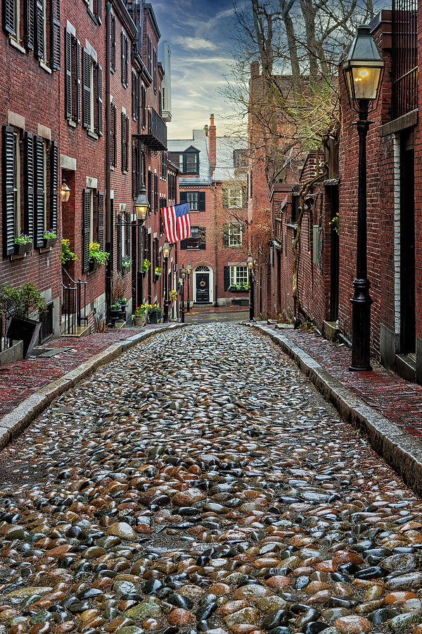 Boston Photograph - Acorn Street Boston #3 by Susan Candelario