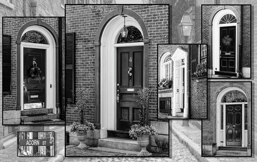Architecture Photograph - Acorn Street Doors #1 by Susan Candelario