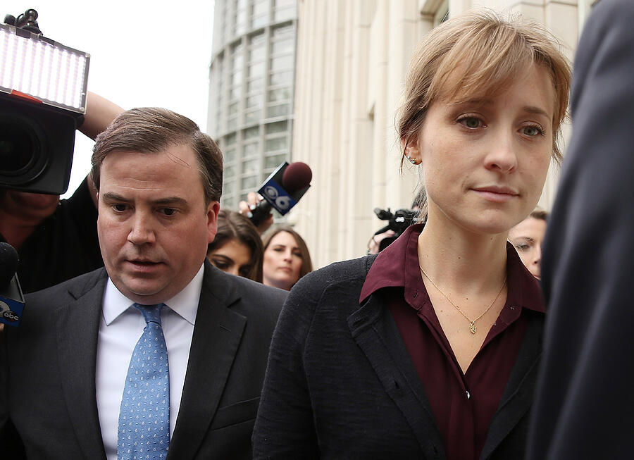 Actress Allison Mack Arrives At Court Over Sex Trafficking Charges #1 Photograph by Jemal Countess