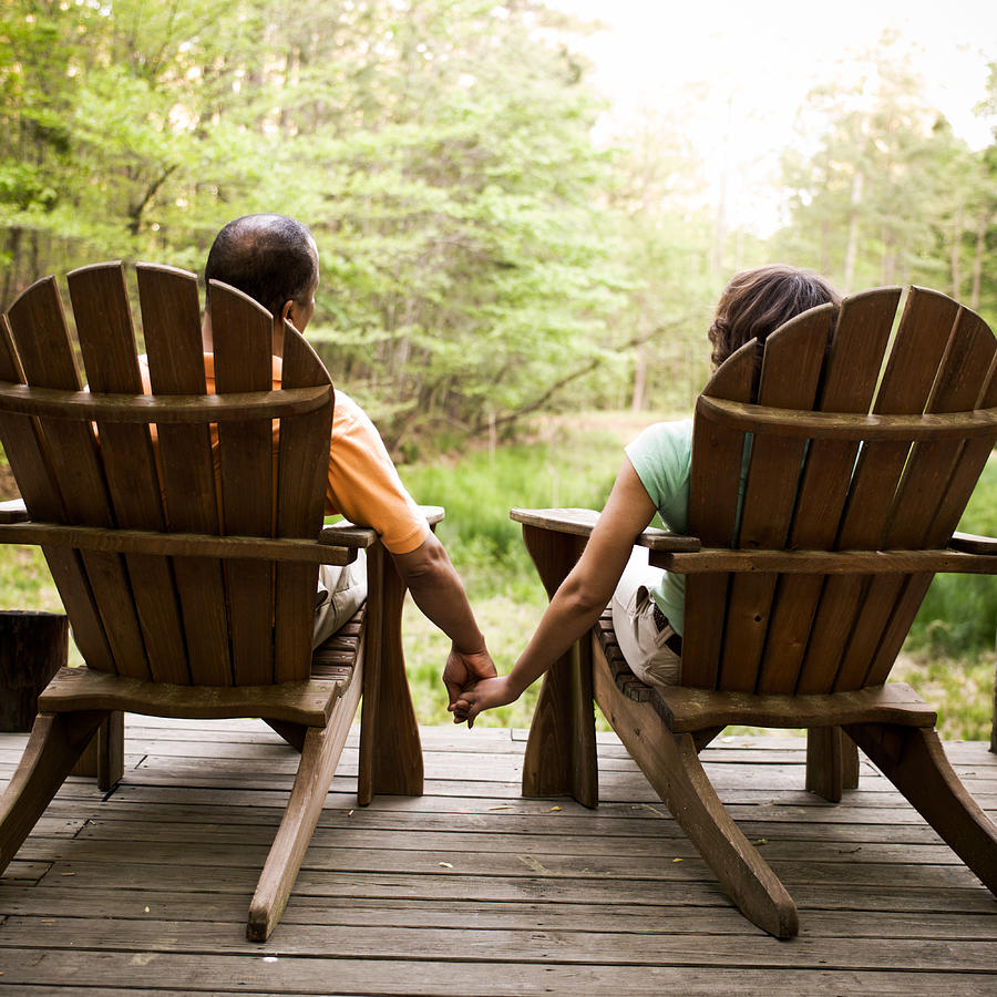 Adirondack Couple Holding Hands #1 Photograph by Stevecoleimages