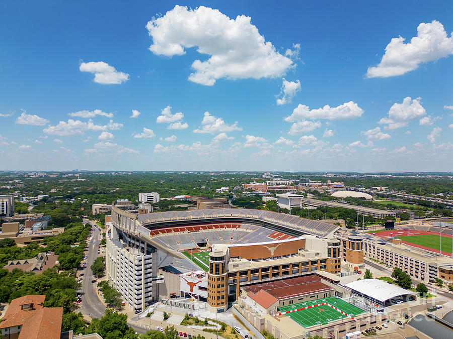 Aerial photo Darrell K Royal Texas Memorial Stadium at Universit #1 ...