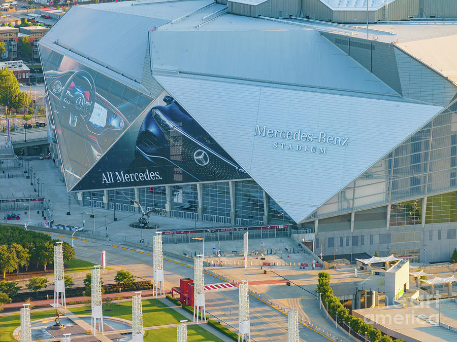 Aerial photo Mercedes Benz Stadium Downtown Atlanta Georgia Unit ...