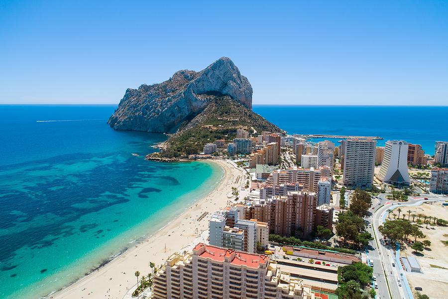 Aerial view of Calpe #1 Photograph by Songquan Deng