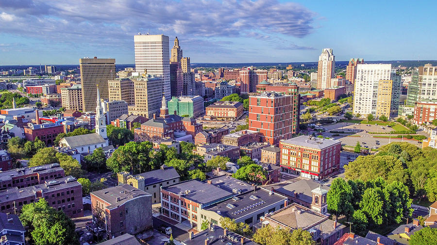 Aerial View of Downtown Providence, RI Photograph by Positive Images ...