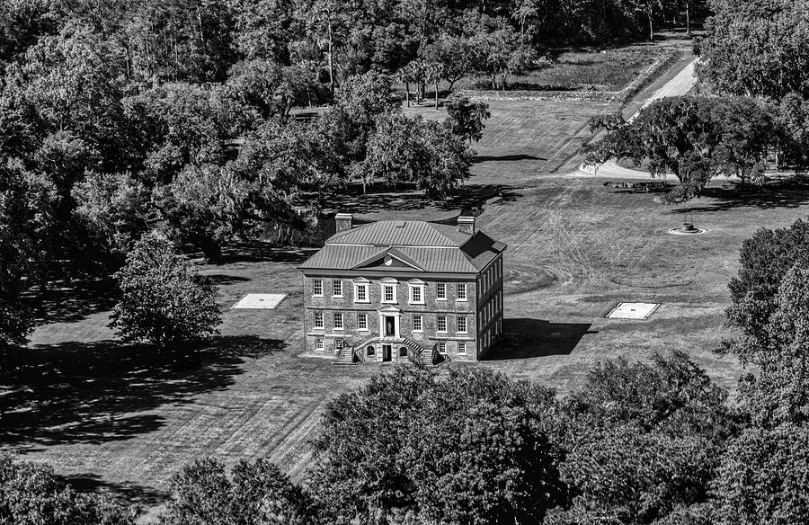 Architecture Photograph - Aerial View of Drayton Hall #1 by Mountain Dreams
