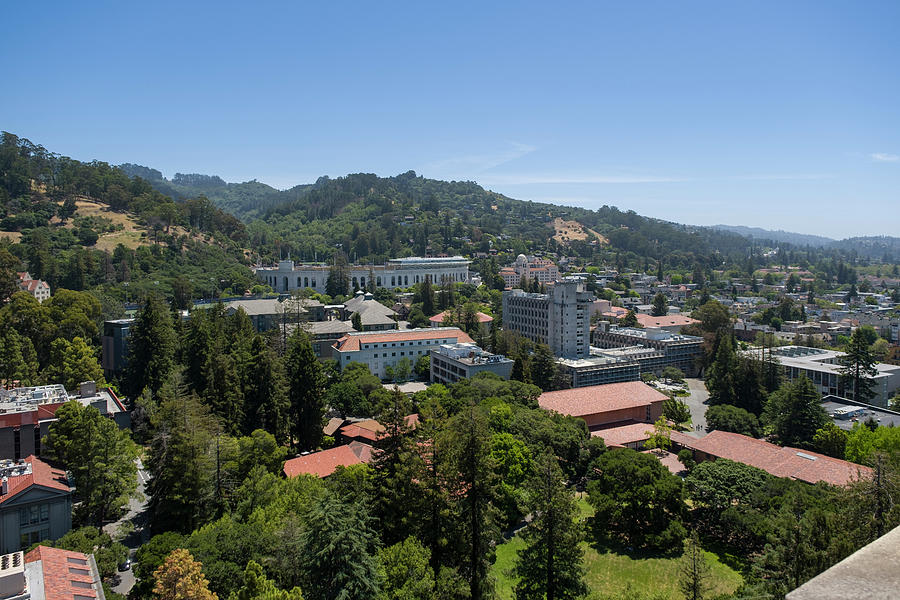 Aerial view of University of California, Berkeley, California #1 Photograph by David L Moore
