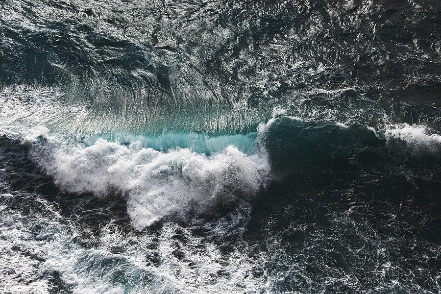 Aerial view of waves #1 Photograph by Maurizio Siani