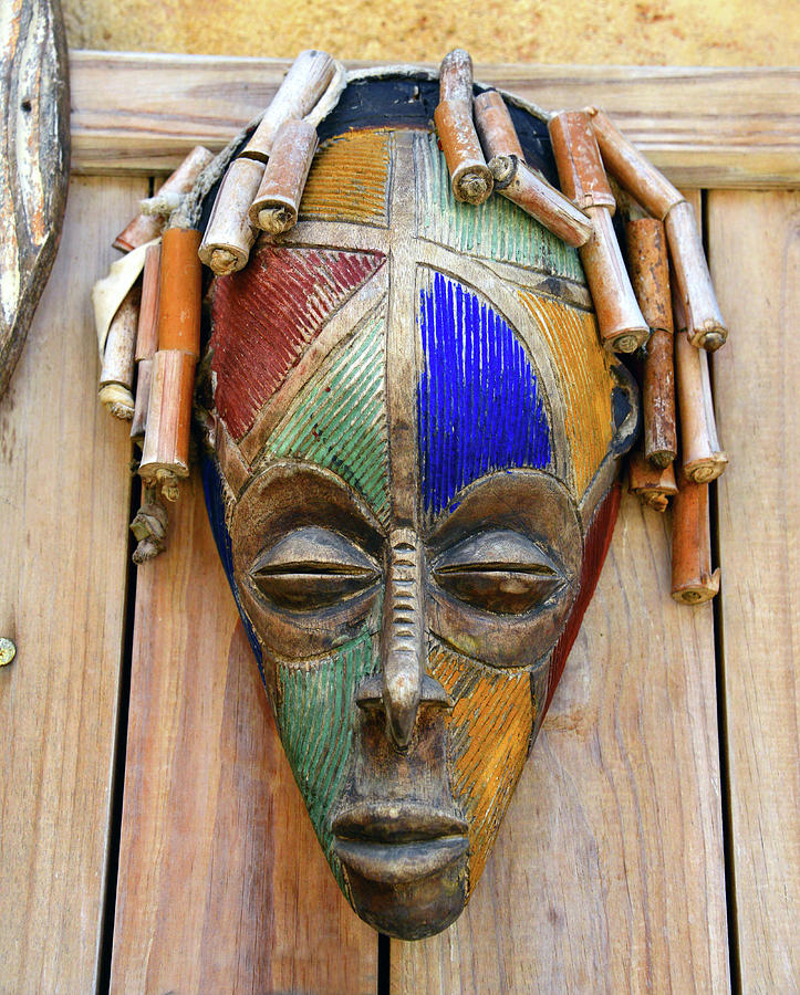 African tribal mask #6 #1 Photograph by David Lee Thompson