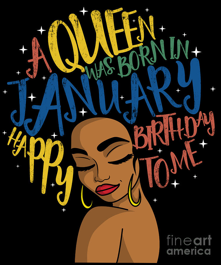 Afro Words A Queen Was Born In November Happy Birthday To Me product ...