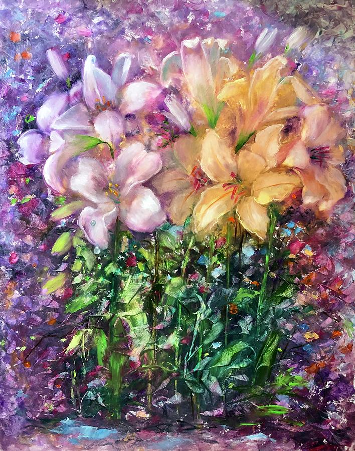 Flower Painting - After the Rain #2 by Marina Wirtz